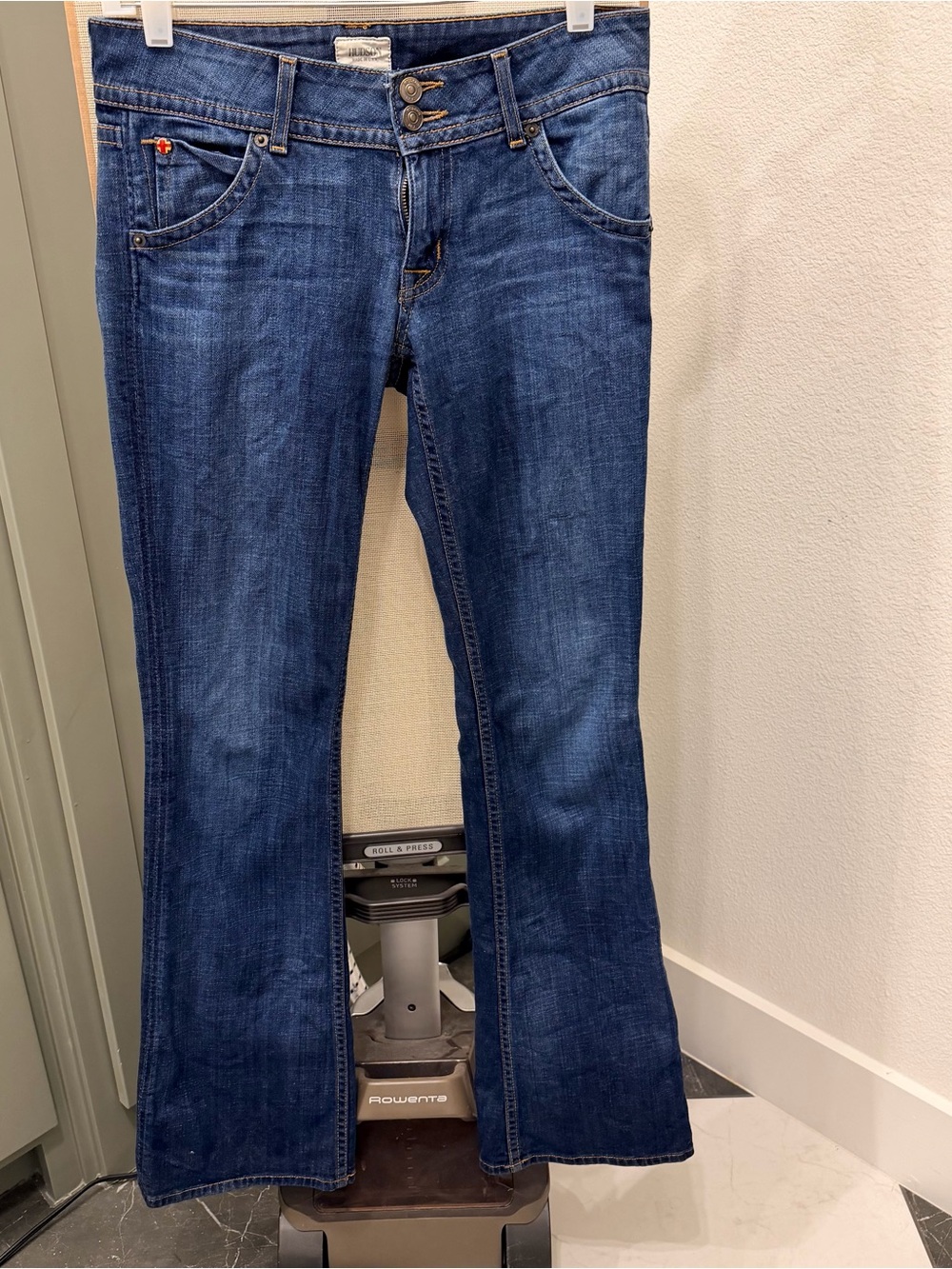 Hudson Low Rise Jeans Dark Indigo Bootcut Jeans